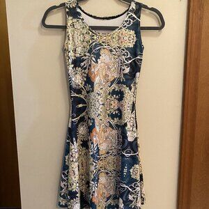 BlackMilk Alphonse Mucha "Mucha Black" Play Dress XXS Art Nouveau